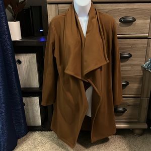 Women’s small cognac cozy jacket